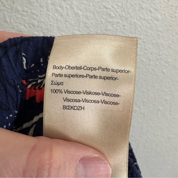 Scotch & Soda Men’s Small Floral Blue Printed Summer Shorts Beach Relaxed fit - Picture 6 of 10